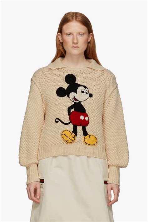 gucci x disney mickey mouse sweater|Mickey Mouse wearing Gucci.